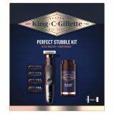Gillette King C. Style Master Kit Set cadou Aparat pentru stilizare Style Master Beard Trimmer 1 buc + 4 accesorii de pieptene interschimbabile + crema hidratanta King C Gillette Moisturizer 100 ml