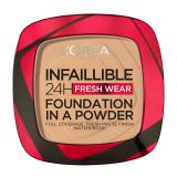 L'Oréal Paris Infaillible 24H Fresh Wear Foundation In A Powder Fond de ten pentru femei 9 g Nuanţă 250 Radiant Sand