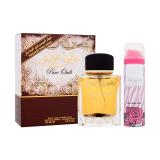 Lattafa Pure Oudi Set cadou Apă de parfum 100 ml + deodorant (parfum aleatoriu de la producător) 50 ml