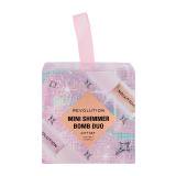 Makeup Revolution London Mini Shimmer Bomb Duo Set cadou Luciu de buze Shimmer Bomb 1,4 ml Sparkle Pink + luciu de buze Shimmer Bomb 1,4 ml Glistening Gold