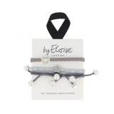 By Eloise London Bangle Set Shades of Grey