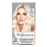 L'Oréal Paris Préférence Les Blondissimes Vopsea de păr pentru femei 60 ml Nuanţă Ultra Platinum