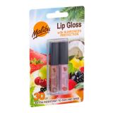 Malibu Lip Gloss SPF30 Set cadou luciu de buze 1,5 ml Coconut + luciu de buze 1,5 ml Strawberry