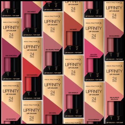Max Factor Lipfinity 24HRS Lip Colour Ruj de buze pentru femei 4,2 g Nuanţă 022 Forever Lolita