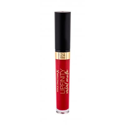 Max Factor Lipfinity Velvet Matte 24HRS Ruj de buze pentru femei 3,5 ml Nuanţă 025 Red Luxury