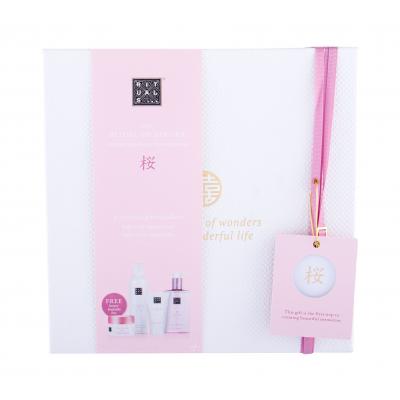 Rituals The Ritual Of Sakura Set cadou exfoliant de corp 125 g + spumă de duș 200 ml + cremă de corp 70 ml + săpun de mâini 300 ml