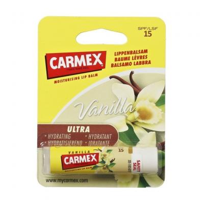 Carmex Ultra Moisturising Lip Balm Vanilla SPF15 Balsam de buze pentru femei 4,25 g