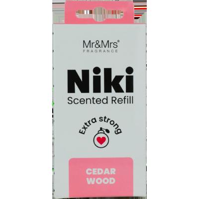 Mr&amp;Mrs Fragrance Niki Refill Cedar Wood Parfumuri de mașină Rezerva 1 buc