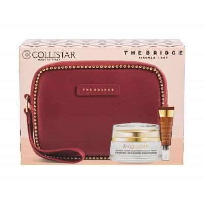 Collistar Pure Actives (Attivi Puri) Hyaluronic Acid Aquagel Set cadou crema de zi pentru ten 50 ml + crema de ochi Eye Contour Hyaluronic Acid 7,5 ml + geanta The Bridge