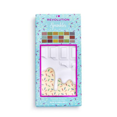 I Heart Revolution Chocolate Eyeshadow Palette Fard de pleoape pentru femei 18 g Nuanţă Sprinkles