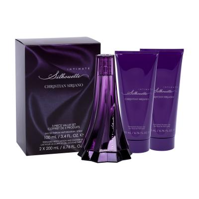 Christian Siriano Intimate Silhouette Set cadou edp 100 ml + lapte de corp 200 ml + gel de dus 200 ml Cutie cu defect