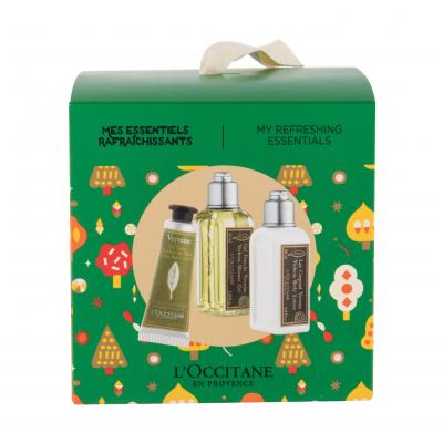 L'Occitane Verveine (Verbena) Set cadou gel de duș 30 ml + loțiune corporală 30 ml + cremă de mâini 10 ml