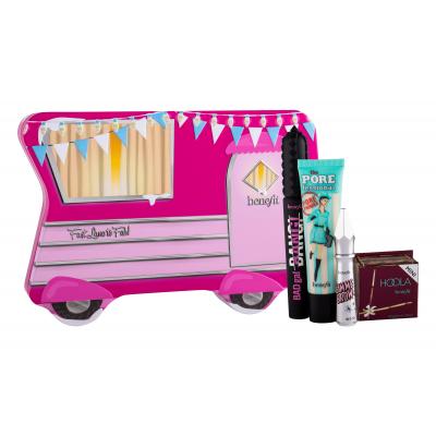 Benefit Bad Gal Set cadou mascara 8,5 g + gel de sprancene Gimme Brow 3 g 3 + baza de machiaj Pore Primer 22 ml + pudra bronzanta Hoola 4 g Hoola + cutie