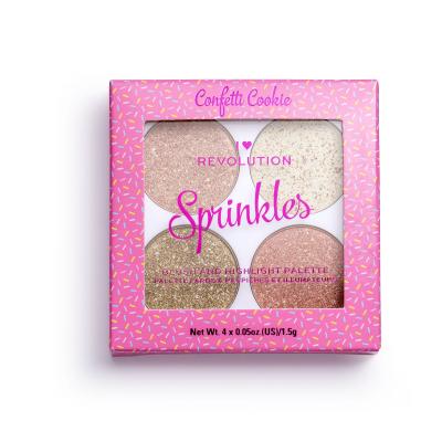Makeup Revolution London I Heart Revolution Sprinkles Fard de obraz pentru femei 6 g Nuanţă Confetti Cookie