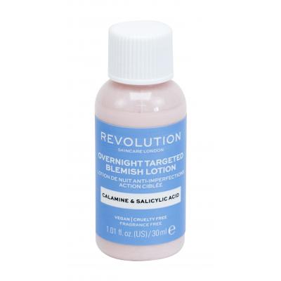 Revolution Skincare Overnight Targeted Blemish Lotion Calamine & Salicid Acid Tratamente pentru femei 30 ml