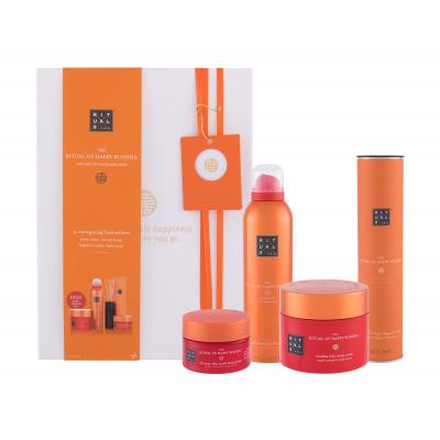 Rituals The Ritual Of Happy Buddha Set cadou crema de corp 200 ml + spuma de dus 200 ml + exfoliant de corp 125 g + bete parfumate