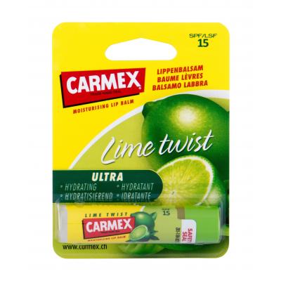 Carmex Ultra Moisturising Lip Balm Lime Twist SPF15 Balsam de buze pentru femei 4,25 g