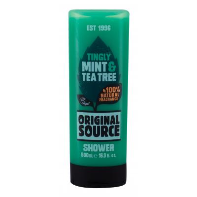 Original Source Shower Tingly Mint & Tea Tree Gel de duș pentru femei 500 ml