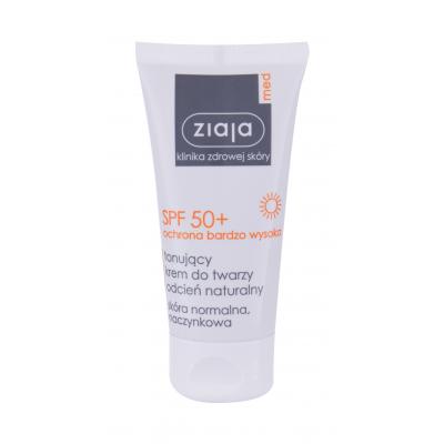 Ziaja Med Protective Tinted SPF50+ Pentru ten pentru femei 50 ml Nuanţă Natural