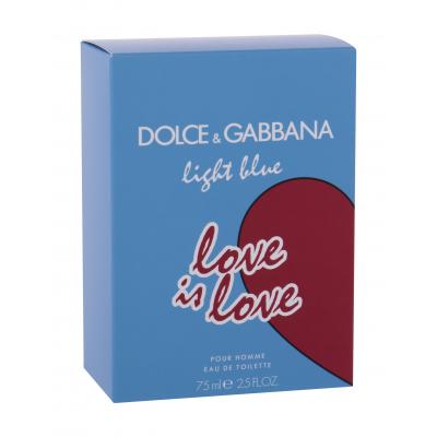 Dolce&amp;Gabbana Light Blue Love Is Love Apă de toaletă pentru bărbați 75 ml