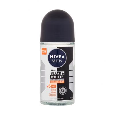 Nivea Men Invisible For Black & White Ultimate Impact 72h Antiperspirant pentru bărbați 50 ml