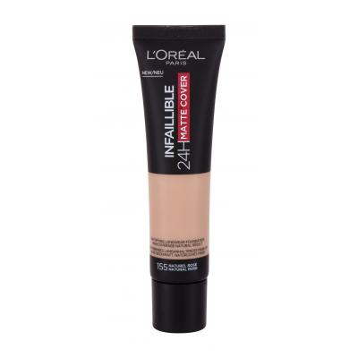 L'Oréal Paris Infaillible 32H Matte Cover SPF25 Fond de ten pentru femei 30 ml Nuanţă 155