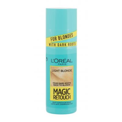 L'Oréal Paris Magic Retouch Instant Root Concealer Spray Vopsea de păr pentru femei 75 ml Nuanţă Light Blonde