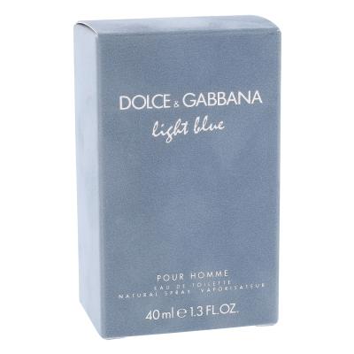 Dolce&amp;Gabbana Light Blue Pour Homme Apă de toaletă pentru bărbați 40 ml Cutie cu defect
