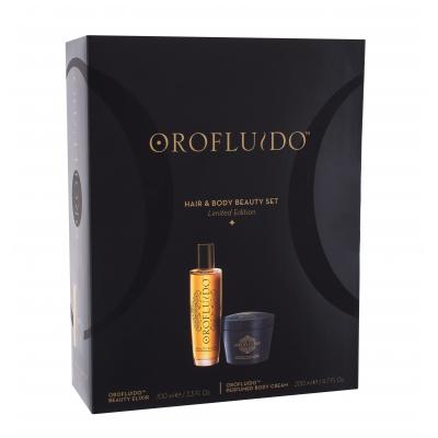 Orofluido Hair & Body Beauty Set Set cadou aur lichid Beauty Elixir 100 ml + crema de corp Body Cream 200 ml