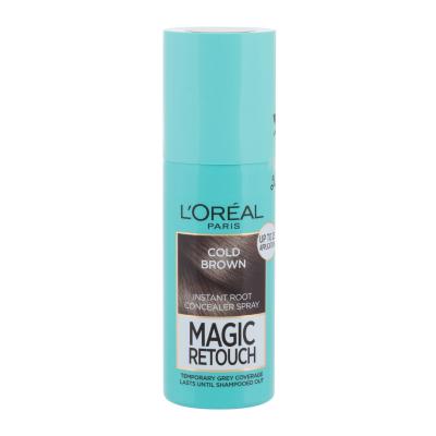 L'Oréal Paris Magic Retouch Instant Root Concealer Spray Vopsea de păr pentru femei 75 ml Nuanţă Cold Brown