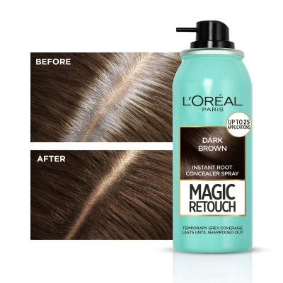 L&#039;Oréal Paris Magic Retouch Instant Root Concealer Spray Vopsea de păr pentru femei 75 ml Nuanţă Dark Brown