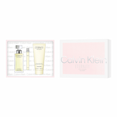 Calvin Klein Eternity Set cadou Apa de parfum 100 ml + Lotiune de corp 200 ml + Apa de parfum 10ml
