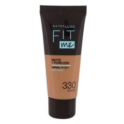 Maybelline Fit Me! Matte + Poreless Fond de ten pentru femei 30 ml Nuanţă 330 Toffee