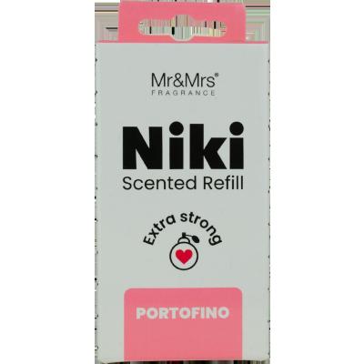 Mr&amp;Mrs Fragrance Niki Refill Portofino Parfumuri de mașină Rezerva 1 buc