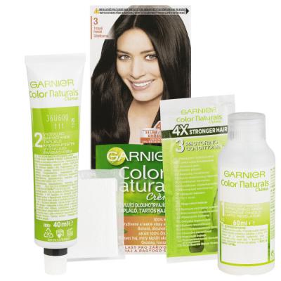 Garnier Color Naturals Créme Vopsea de păr pentru femei 40 ml Nuanţă 3 Natural Dark Brown