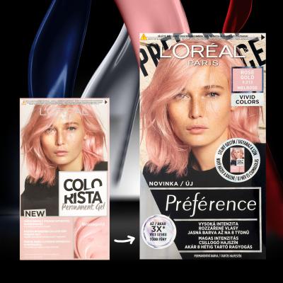 L&#039;Oréal Paris Colorista Permanent Gel Vopsea de păr pentru femei 60 ml Nuanţă Rose Gold