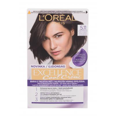 L'Oréal Paris Excellence Cool Creme Vopsea de păr pentru femei 48 ml Nuanţă 5,11 Ultra Ash Light Brown