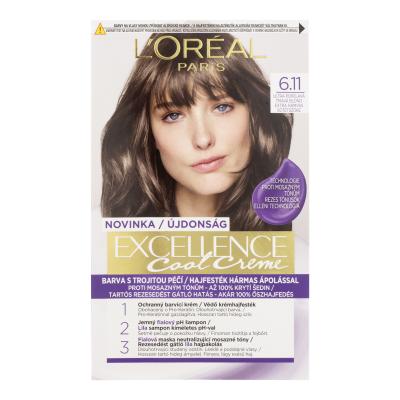 L'Oréal Paris Excellence Cool Creme Vopsea de păr pentru femei 48 ml Nuanţă 6,11 Ultra Ash Dark Blond