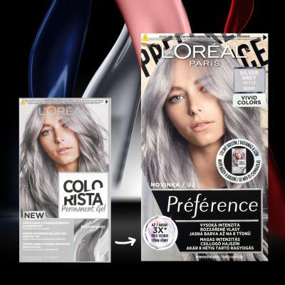 L&#039;Oréal Paris Colorista Permanent Gel Vopsea de păr pentru femei 60 ml Nuanţă Silver Grey