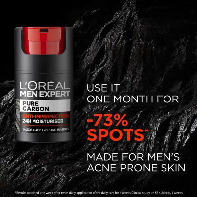 L&#039;Oréal Paris Men Expert Pure Carbon Anti-Imperfection Daily Care Cremă de zi pentru bărbați 50 ml