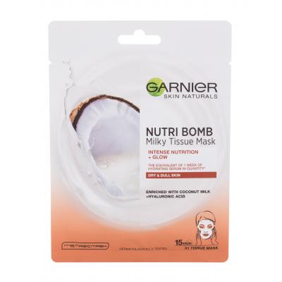 Garnier Skin Naturals Nutri Bomb Coconut + Hyaluronic Acid Mască de față pentru femei 1 buc