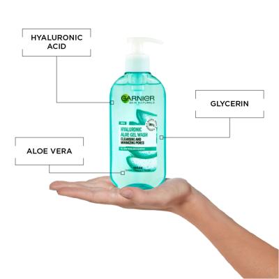 Garnier Skin Naturals Hyaluronic Aloe Gel Wash Gel demachiant pentru femei 200 ml