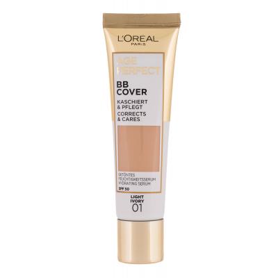 L'Oréal Paris Age Perfect BB Cover Cremă BB pentru femei 30 ml Nuanţă 01 Light Ivory