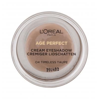 L'Oréal Paris Age Perfect Cream Eyeshadow Fard de pleoape pentru femei 4 ml Nuanţă 04 Timeless Taupe