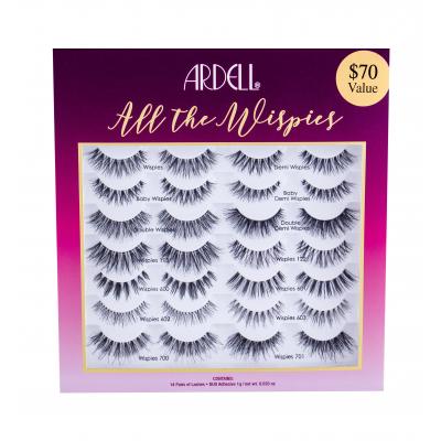 Ardell Wispies All The Wispies Gene false pentru femei Nuanţă Black Set Cutie cu defect