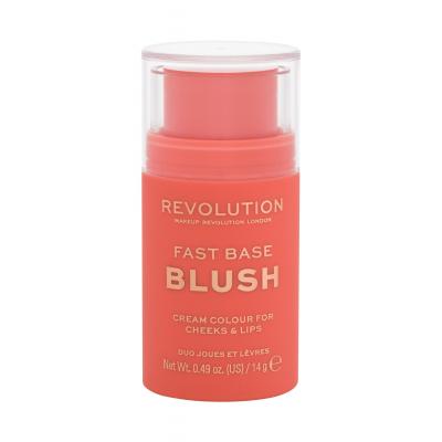 Makeup Revolution London Fast Base Blush Fard de obraz pentru femei 14 g Nuanţă Peach