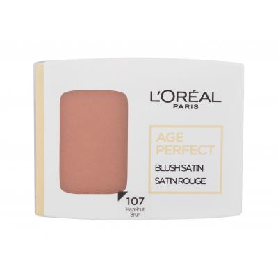 L'Oréal Paris Age Perfect Blush Satin Fard de obraz pentru femei 5 g Nuanţă 107 Hazelnut