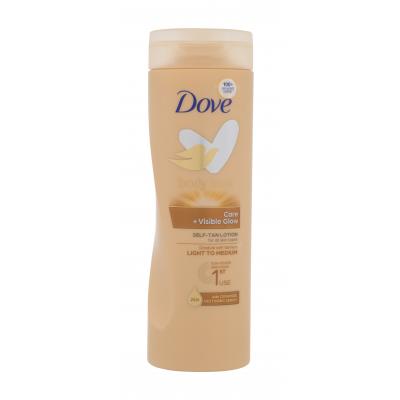 Dove Body Love Care + Visible Glow Self-Tan Lotion Autobronzant pentru femei 400 ml Nuanţă Light to Medium