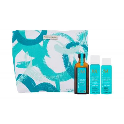 Moroccanoil Volume Gift Set Set cadou Ulei de păr Treatment 100 ml + spray de păr pentru volum Spray Volume Root Boost 75 ml + spray texturizant Dry Texture Spray 60 ml + geantă cosmetică