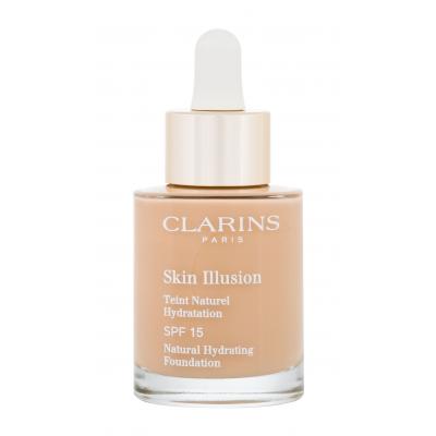 Clarins Skin Illusion Natural Hydrating SPF15 Fond de ten pentru femei 30 ml Nuanţă 110 Honey